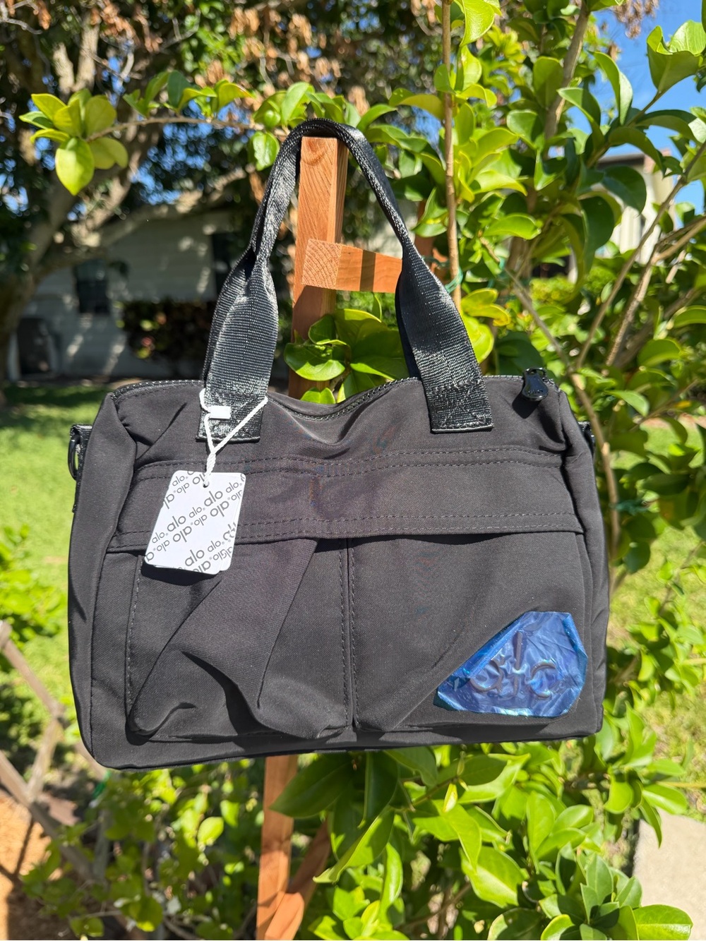 ALO Yoga Black Messenger Crossbody Bag